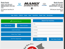 Tablet Screenshot of manlyauto.com
